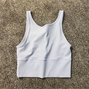 Light Blue Ribbed lululemon power pivot tank